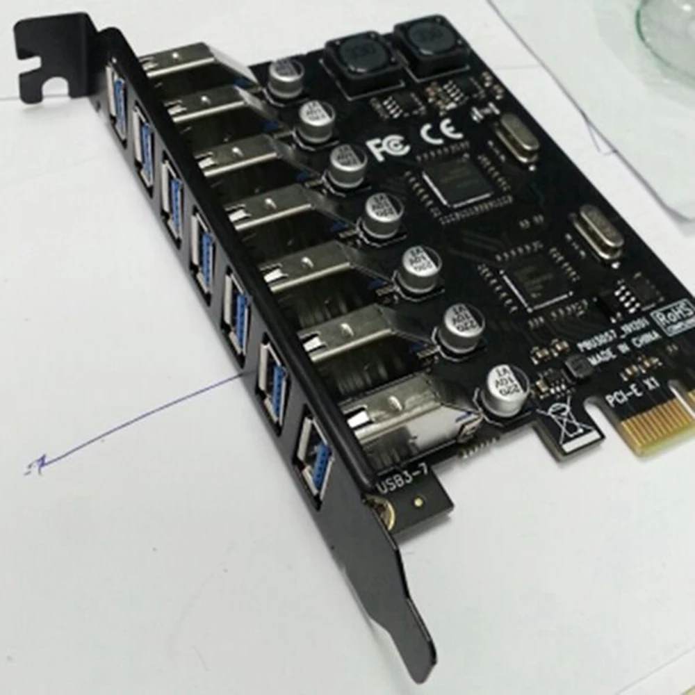 USB 3.0 PCI Express Adapter PCI E to 7 Ports USB 3 Expansion Adapter Card USB3 PCIe PCI-E X1 Controller Converter(VIA)
USB 3.0 PCI Express Adapter PCI E to 7 Ports USB 3 Expansion Adapter Card USB3 PCIe PCI-E X1 Controller Converter(VIA)