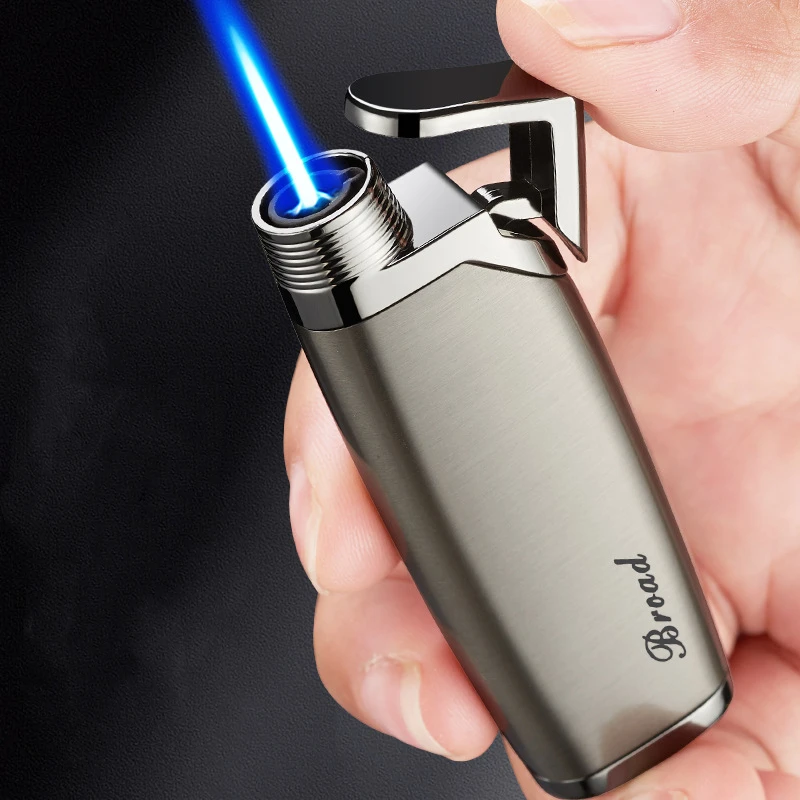 Metal Windproof Blue Flame Butane Gas Lighter Turbine Torch High Power Cigar Lighter Portable Personality Creative Man Gift
Metal Windproof Blue Flame Butane Gas Lighter Turbine Torch High Power Cigar Lighter Portable Personality Creative Man Gift