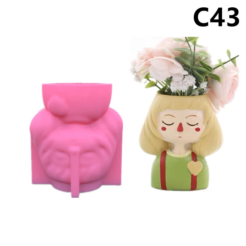 Theater Girl Succulent Flower Pot Silicone Mold Scented Molds For Gypsum and Concrete Stone Carving Art Ornaments Homemade
Theater Girl Succulent Flower Pot Silicone Mold Scented Molds For Gypsum and Concrete Stone Carving Art Ornaments Homemade
