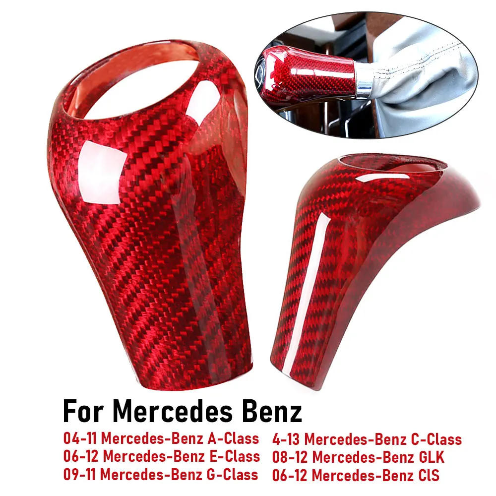 Real Red Carbon Fiber Gear Shift Head Trim Interior For Mercedes Benz C Class W204 E GLK X204 CLS W218 A G Class Car Accessorie
Real Red Carbon Fiber Gear Shift Head Trim Interior For Mercedes Benz C Class W204 E GLK X204 CLS W218 A G Class Car Accessorie