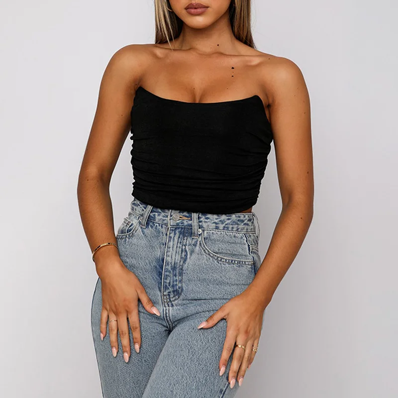 Sexy Women Tube Tops Solid Sleeveless Slim Skinny Corset Cropped Top Summer Casual Elegant Female Vest top mujer verano 2020
Sexy Women Tube Tops Solid Sleeveless Slim Skinny Corset Cropped Top Summer Casual Elegant Female Vest top mujer verano 2020