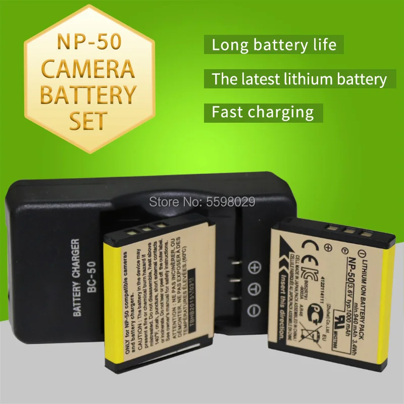 Аккумулятор 1000 мА · ч, 2 шт., NP-50, NP50, D-LI68, DLI68, FNP50, D-L168, зарядное устройство BC-50 для Fujifilm BC-50, X10, X20, XF1, F50, F75, F665, F900, F775
Аккумулятор 1000 мА · ч, 2 шт., NP-50, NP50, D-LI68, DLI68, FNP50, D-L168, зарядное устройство BC-50 для Fujifilm BC-50, X10, X20, XF1, F50, F75, F665, F900, F775