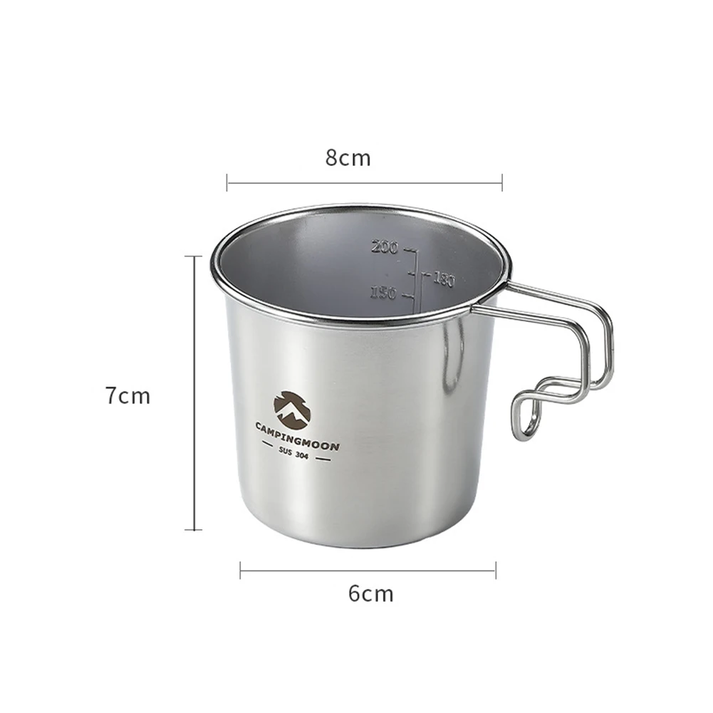 Outdoor Camping Stainless Steel S190 Portable Snow Beer Mug 210ml Water Cup With Handle Coffee Cup Picnic Equipment
Outdoor Camping Stainless Steel S190 Portable Snow Beer Mug 210ml Water Cup With Handle Coffee Cup Picnic Equipment