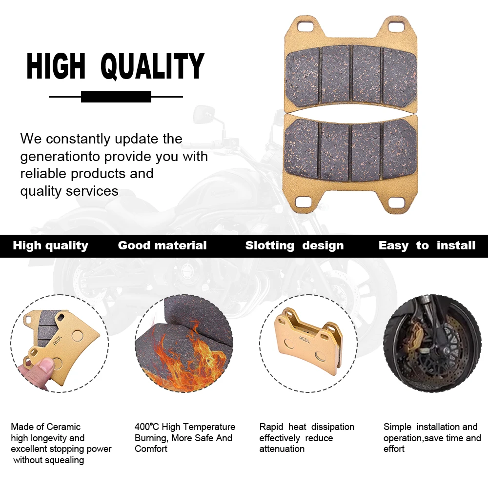Motorcycle Front Brake Pads Disc Tablets For MOTO GUZZI V7 850 Stone III ABS 2017-2021 2019 2020 1100 California Aluminium 02-05
Motorcycle Front Brake Pads Disc Tablets For MOTO GUZZI V7 850 Stone III ABS 2017-2021 2019 2020 1100 California Aluminium 02-05