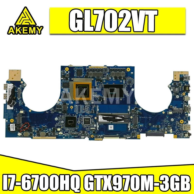 Материнская плата Akemy 90NB0CQ0-R00010 для ноутбука ASUS GL702VT S7VT, материнская плата SR2FQ I7-6700HQ GTX970M-3GB
Материнская плата Akemy 90NB0CQ0-R00010 для ноутбука ASUS GL702VT S7VT, материнская плата SR2FQ I7-6700HQ GTX970M-3GB
