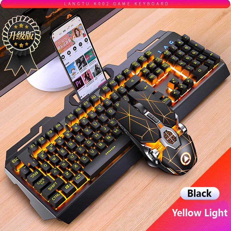Gaming Keyboard Mouse Mechanical Feeling RGB LED Backlit Gamer Keyboards USB Wired Keyboard Computer Game Keyboard For PC Laptop
Gaming Keyboard Mouse Mechanical Feeling RGB LED Backlit Gamer Keyboards USB Wired Keyboard Computer Game Keyboard For PC Laptop