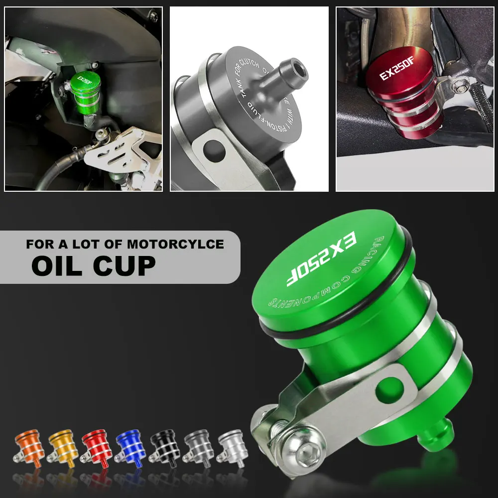 Motorcycle Brake Fluid Reservoir Clutch Tank Oil Fluid Cup Cover For Kawasaki EX250F EX250R EX250 F R 1988-2007 2008 2009 2010
Motorcycle Brake Fluid Reservoir Clutch Tank Oil Fluid Cup Cover For Kawasaki EX250F EX250R EX250 F R 1988-2007 2008 2009 2010