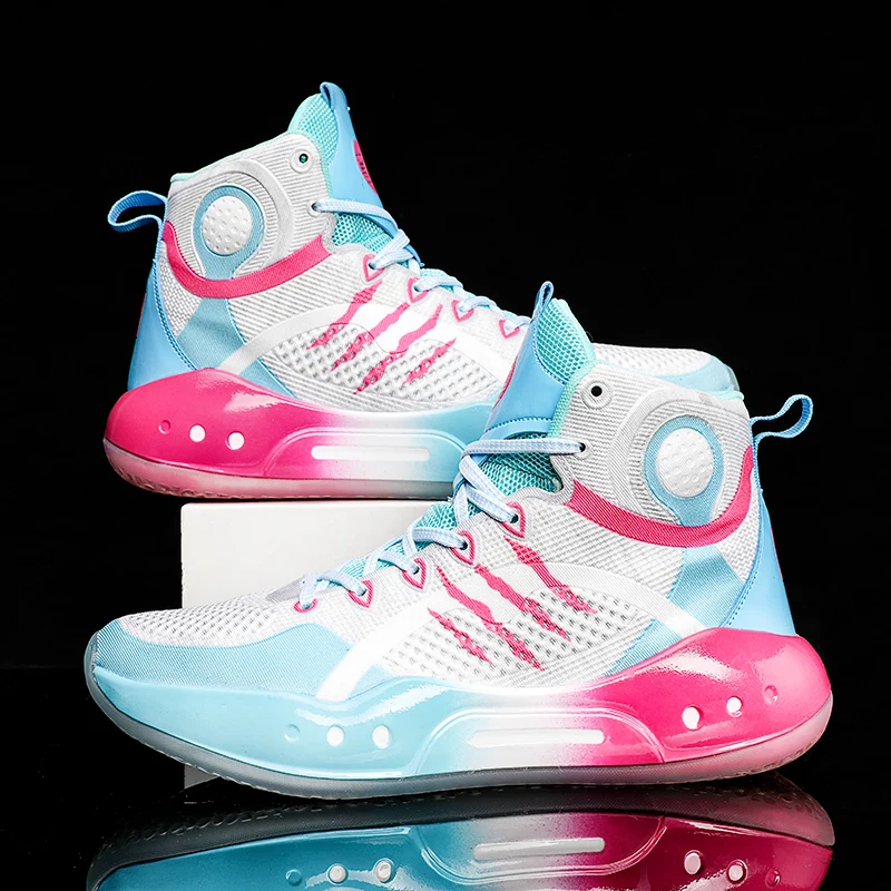 Men's Basketball Shoes Breathable Cushioning Non-Slip Wearable Sports Shoes Gym Training Athletic Basketball Sneakers for Women
Men's Basketball Shoes Breathable Cushioning Non-Slip Wearable Sports Shoes Gym Training Athletic Basketball Sneakers for Women