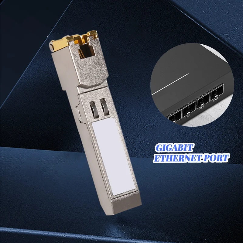 SFP Module RJ45 Switch Gbic 10/100/1000 Connector SFP Copper RJ45 SFP Module Gigabit Ethernet Port
SFP Module RJ45 Switch Gbic 10/100/1000 Connector SFP Copper RJ45 SFP Module Gigabit Ethernet Port