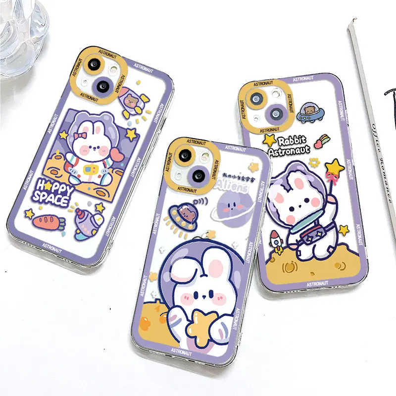 Astronaut Bunny Bear Phone Case For iPhone 14 13 12 11 Pro Max Mini X XR XSMAX SE20 8 7 6 6S Plus Transparent TPU Cover
Astronaut Bunny Bear Phone Case For iPhone 14 13 12 11 Pro Max Mini X XR XSMAX SE20 8 7 6 6S Plus Transparent TPU Cover