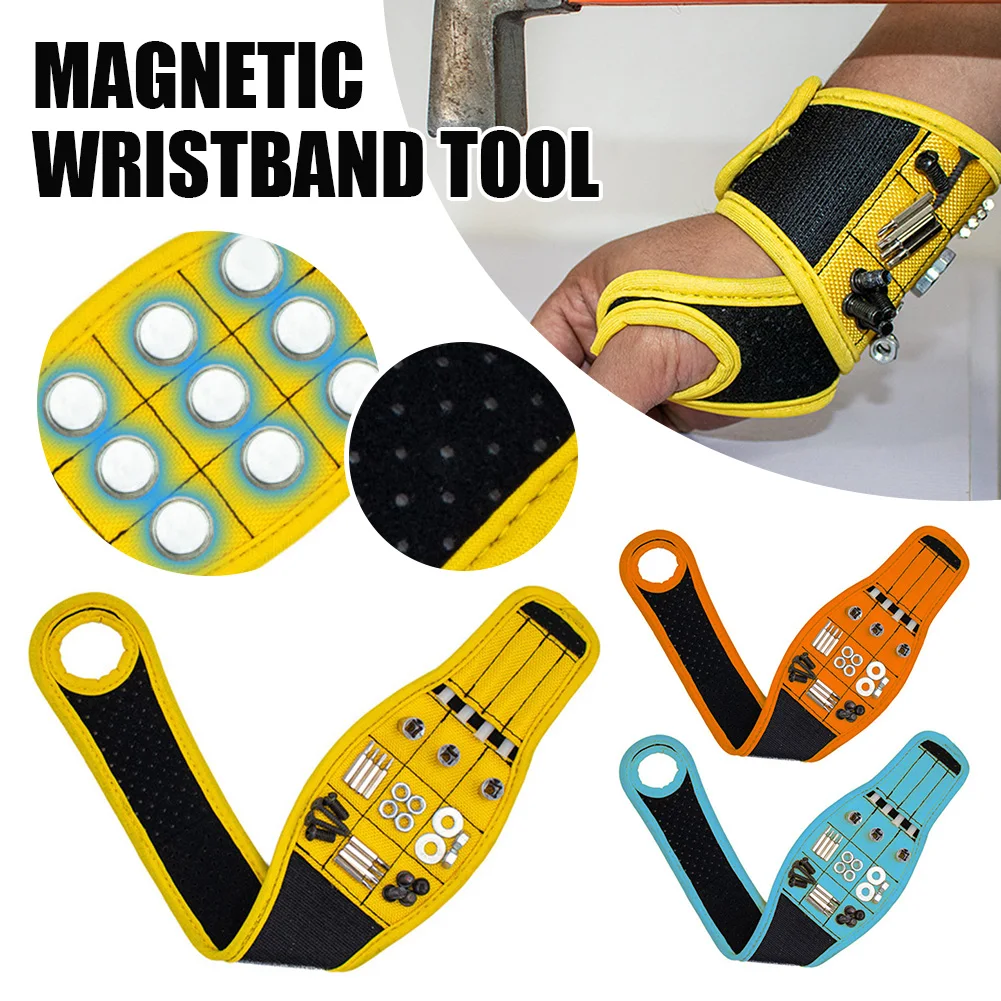 Unisex Magnetic Wristband Tool Holder Magnet Tool Belt For Holding Screws Nails Drill Bits Gifts For Father Boyfriend Handyman
Unisex Magnetic Wristband Tool Holder Magnet Tool Belt For Holding Screws Nails Drill Bits Gifts For Father Boyfriend Handyman