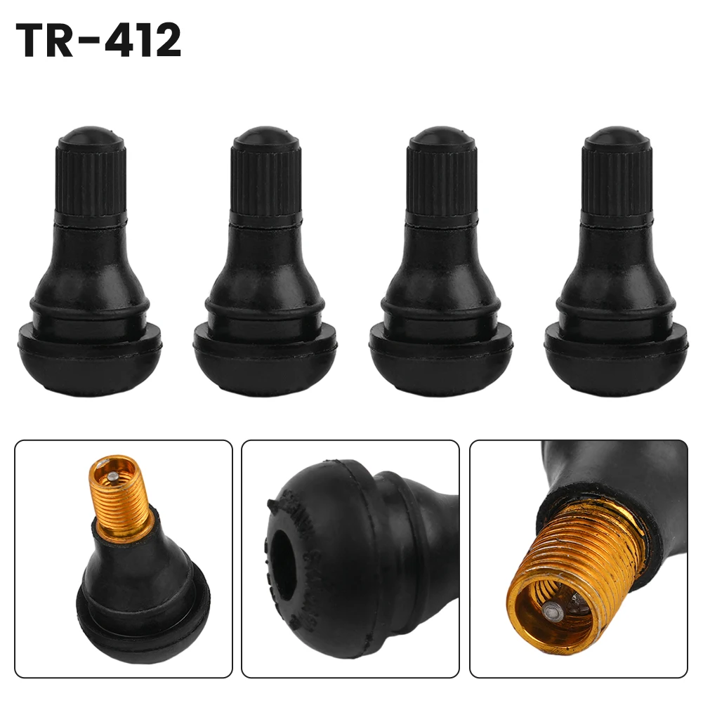 4X TR412 High Quality Tire Universal Rubber Valve Tubeless Nozzle Wi/ Valve Core For Automobile Tire Tool Accessories
4X TR412 High Quality Tire Universal Rubber Valve Tubeless Nozzle Wi/ Valve Core For Automobile Tire Tool Accessories