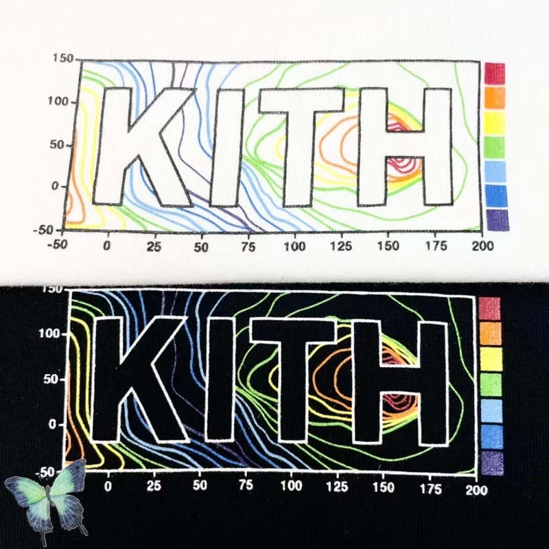 KITH Mountain Map 3D Scan Printed Casual T-shirt 
KITH Mountain Map 3D Scan Printed Casual T-shirt