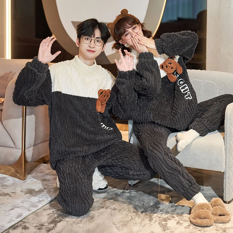 QUHENG 2022 Flannel Men's Pajama Pants Set Autumn Winter New Thick Warm Sleepwear for Couples Casual Loose Home Costumes Set
QUHENG 2022 Flannel Men's Pajama Pants Set Autumn Winter New Thick Warm Sleepwear for Couples Casual Loose Home Costumes Set