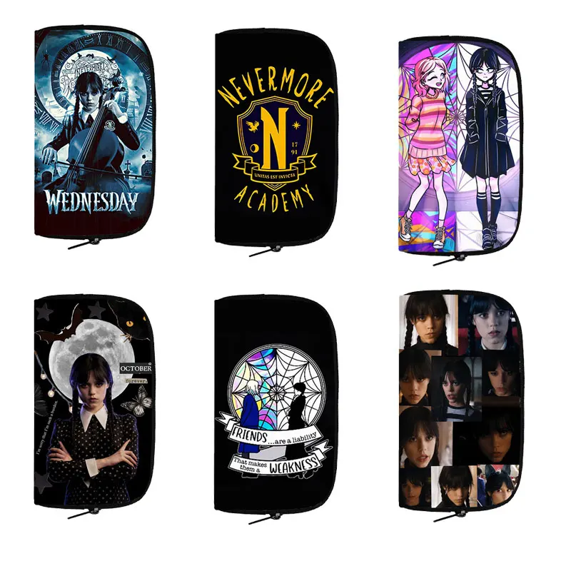 Wednesday Addams and Enid Wallet Gothic Girls Money Bags Nevermore Academy Purse Credit Card Phone Holders Bag Long Wallets Gift
Wednesday Addams and Enid Wallet Gothic Girls Money Bags Nevermore Academy Purse Credit Card Phone Holders Bag Long Wallets Gift
