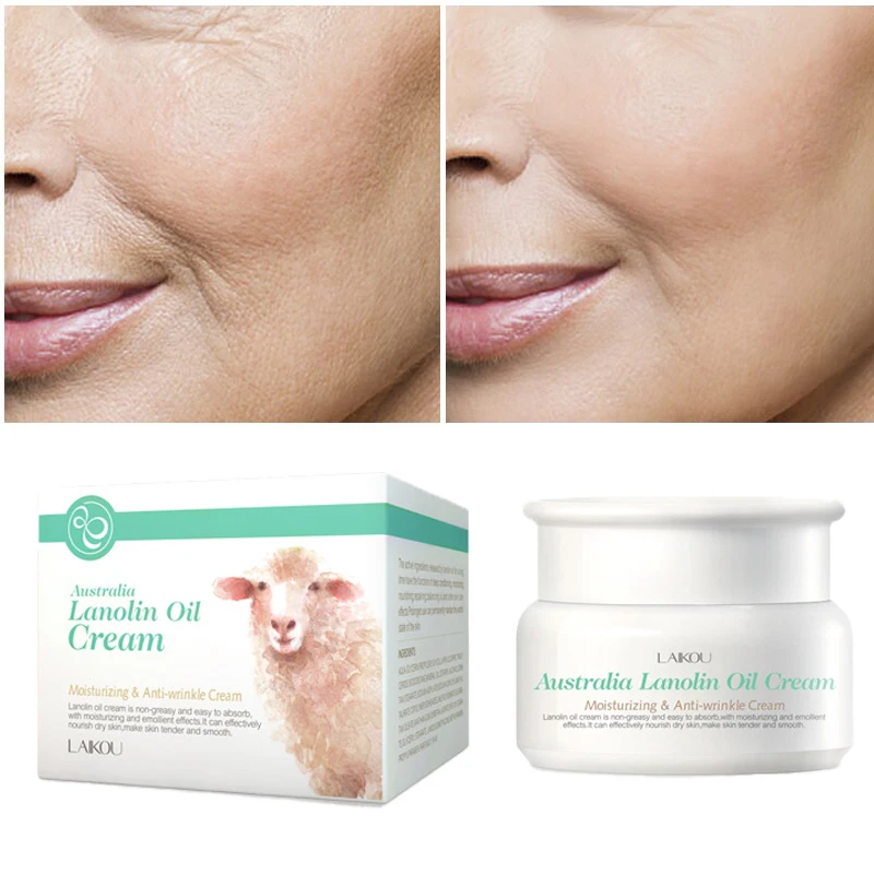 LAIKOU Lanolin Oil Wrinkle Removal Cream Anti Aging Lift Firming Face Cream Repair Damaged Skin Moisturizing Nursing Skin Care
LAIKOU Lanolin Oil Wrinkle Removal Cream Anti Aging Lift Firming Face Cream Repair Damaged Skin Moisturizing Nursing Skin Care