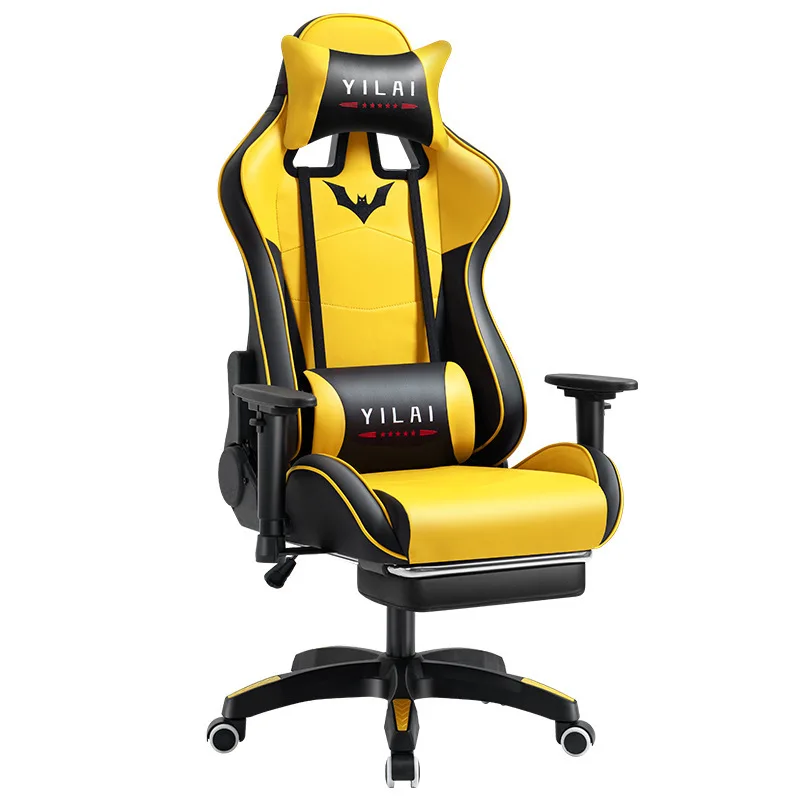 

Компьютерное офисное кресло с высокой спинкой для гонок, игровой вращающийся эргономичный стол из кожи руководителя с подставкой для ног