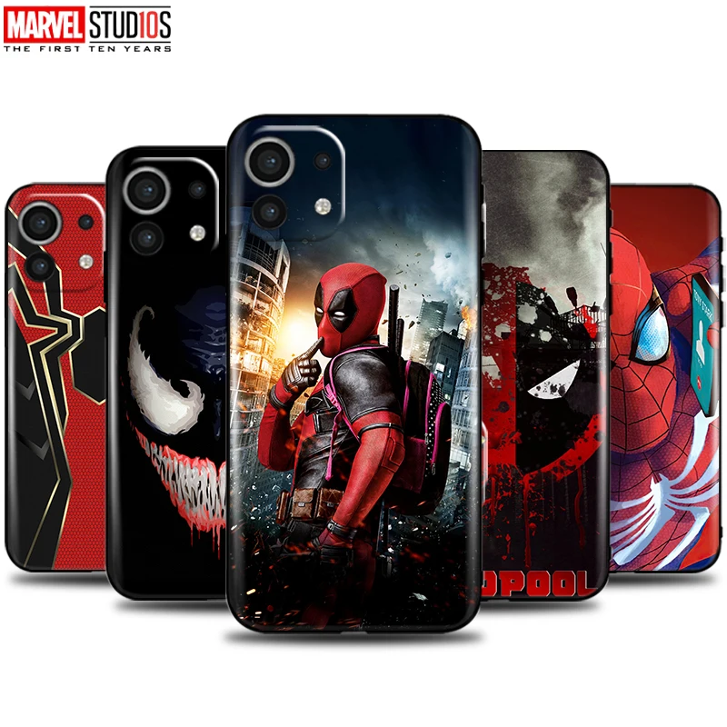 Venom Spiderman Deadpool Phone Case For Xiaomi Mi 11 Lite 11 10 Pro Ulitra 11i 10T 5G POCO X3 NFC M3 Pro F3 Carcasa Ultra-Thin
Venom Spiderman Deadpool Phone Case For Xiaomi Mi 11 Lite 11 10 Pro Ulitra 11i 10T 5G POCO X3 NFC M3 Pro F3 Carcasa Ultra-Thin