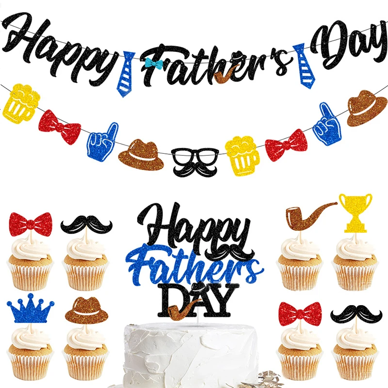 Creative Surprise Party Decor Pull Flag Happy Birthday Happy Father's Day Cake Decoration Paper Banner Gift Dad Cupcake Topper
Creative Surprise Party Decor Pull Flag Happy Birthday Happy Father's Day Cake Decoration Paper Banner Gift Dad Cupcake Topper