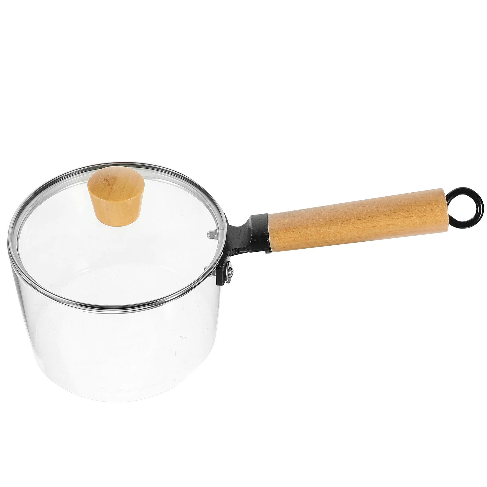 

Glass Pot Heat-resistant Stew Kitchen Saucepan Cover Milk Stovetop Cooking Lid Food Bowl Noodle Cooker