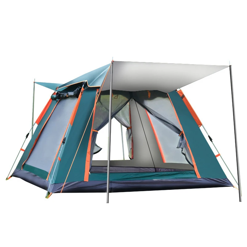 Portable 3-4 People Camping Tent Waterproof Outdoor Family Hiking Tent with silver coating Automatic Popup Tent
Portable 3-4 People Camping Tent Waterproof Outdoor Family Hiking Tent with silver coating Automatic Popup Tent