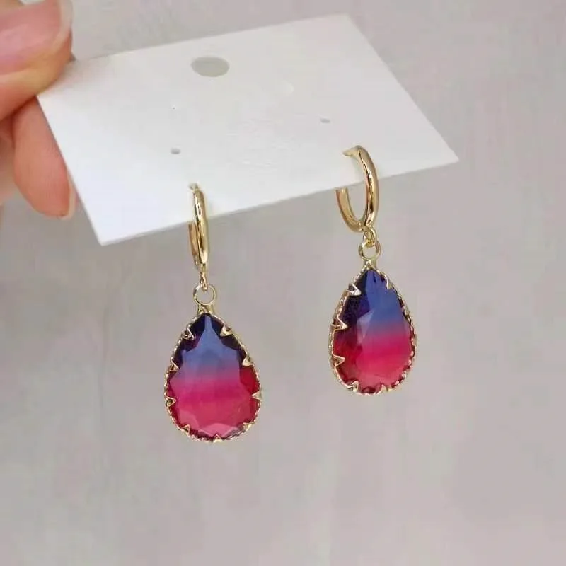 Exquisite Fashion Earrings for Women Senior Tourmaline Earrings Temperament Bride Wedding Jewelry Earrings Wholesale
Exquisite Fashion Earrings for Women Senior Tourmaline Earrings Temperament Bride Wedding Jewelry Earrings Wholesale