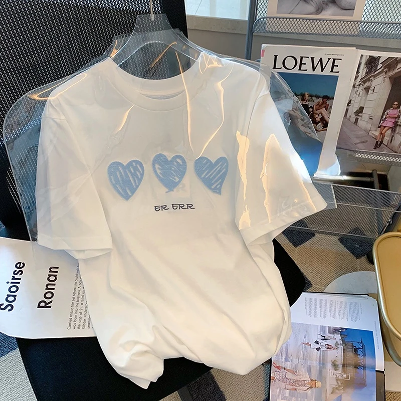Ader Error Korea T Shirts Women Men Heart Printing High Quality Embroidery Harajuku Style Casual Tshirts Tops Tees
Ader Error Korea T Shirts Women Men Heart Printing High Quality Embroidery Harajuku Style Casual Tshirts Tops Tees