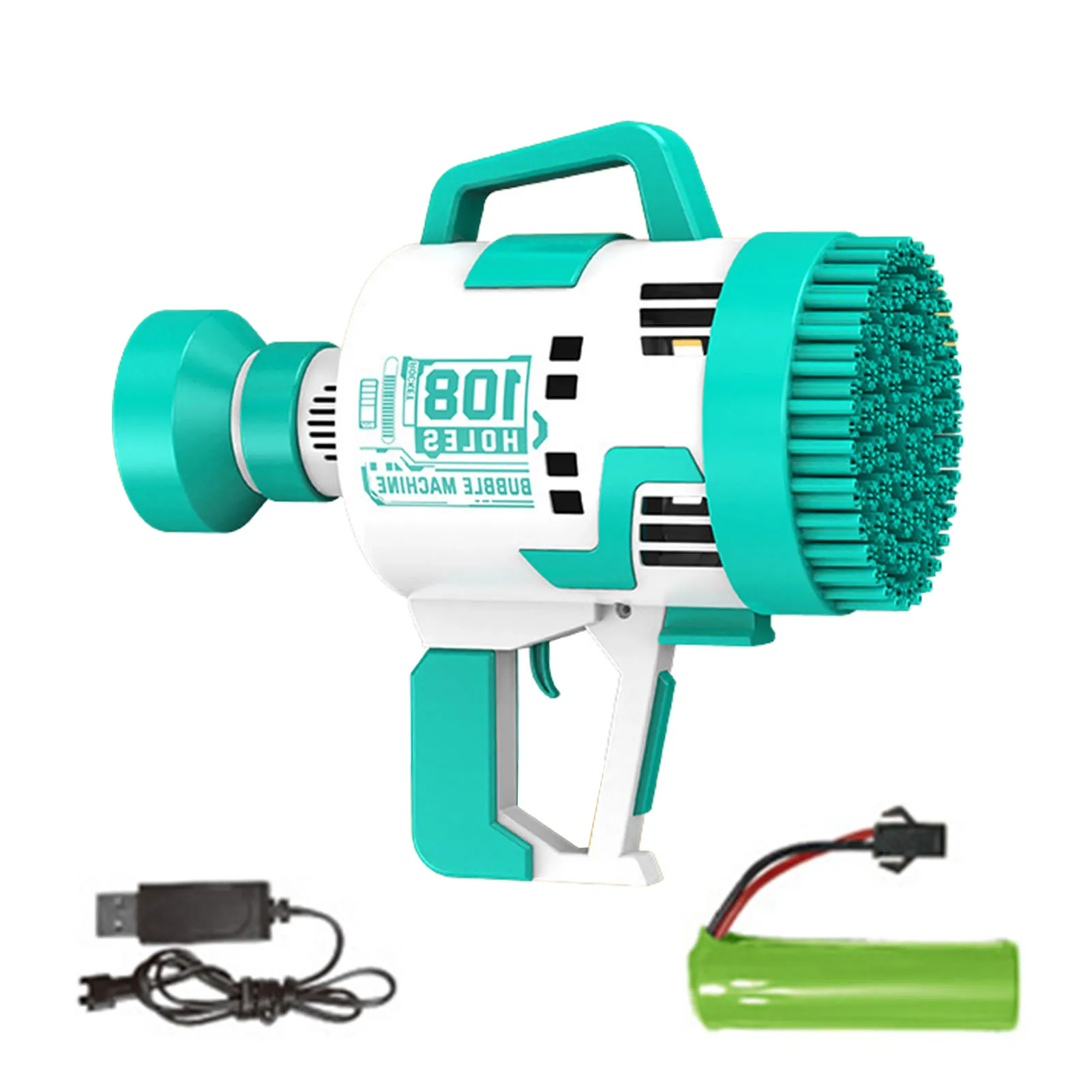 108 Hole Bubble Blaster Toy Automatic Bubbles Machine Portable Bubble Toy LED Bubble Maker Machine Rechargeable Leak Proof
108 Hole Bubble Blaster Toy Automatic Bubbles Machine Portable Bubble Toy LED Bubble Maker Machine Rechargeable Leak Proof