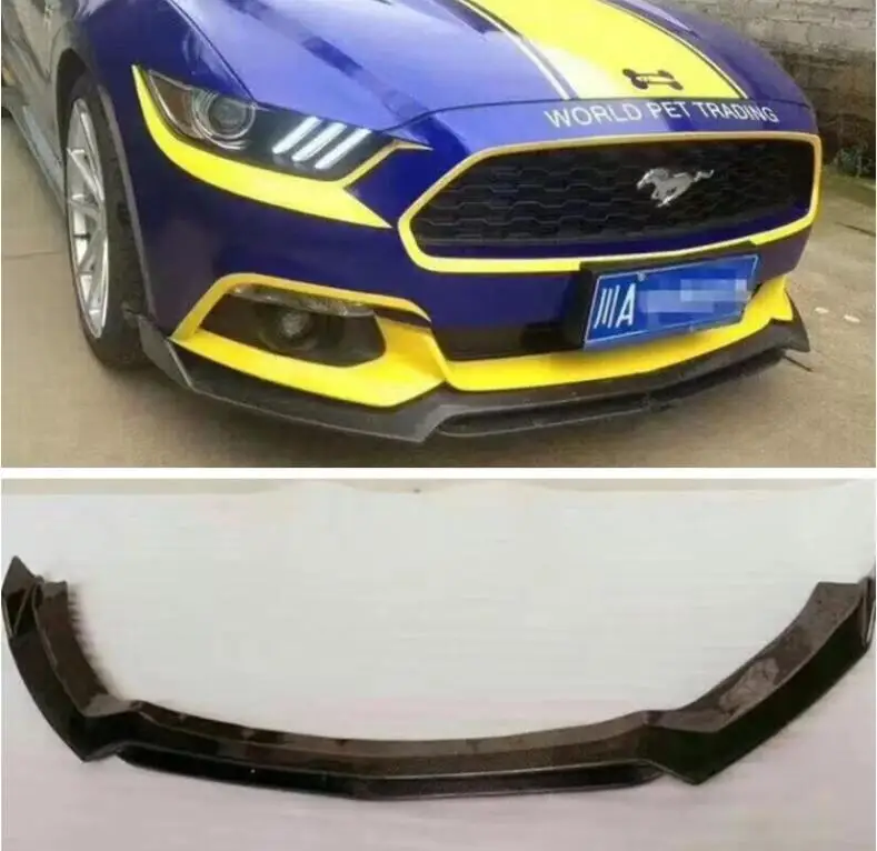 For Ford Mustang 2015 2016 2017 Front Bumper Lip Splitters Cup Flaps Cover Real Carbon Fiber
For Ford Mustang 2015 2016 2017 Front Bumper Lip Splitters Cup Flaps Cover Real Carbon Fiber