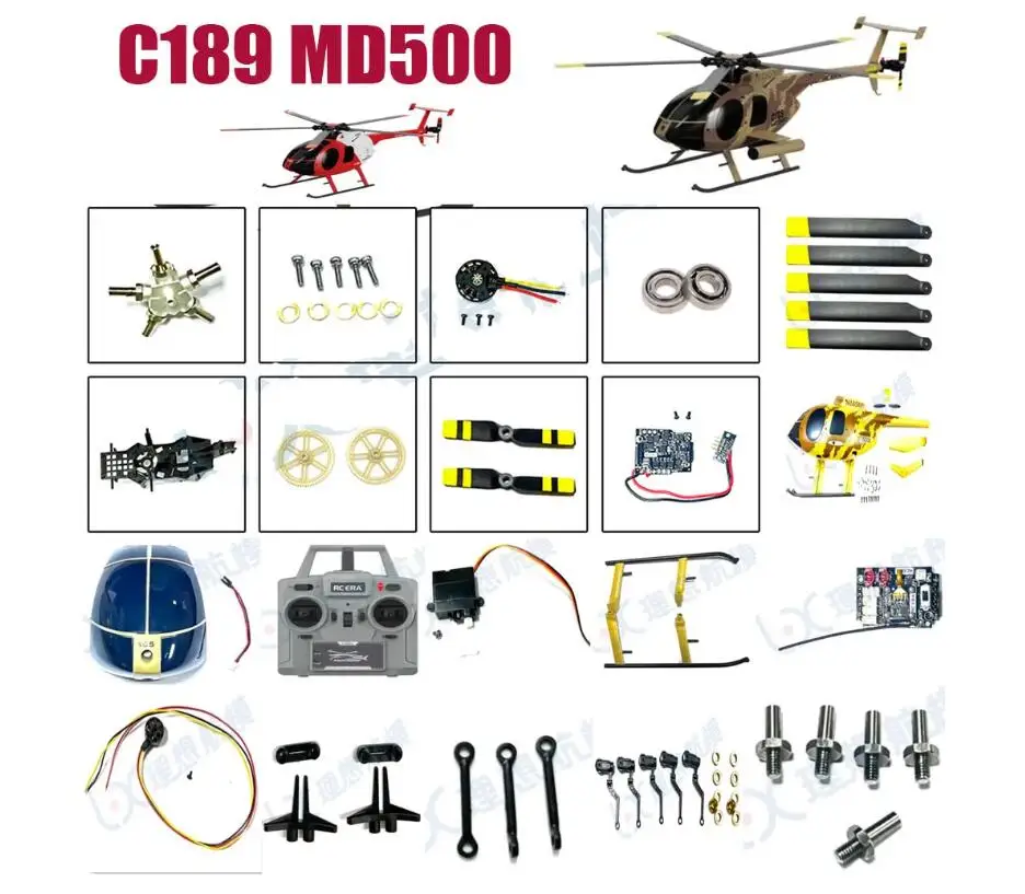 C189 MD500 RC Helicopter Spare Parts Shell Hood Propeller Motor Servo Motherboard Remote Controller
C189 MD500 RC Helicopter Spare Parts Shell Hood Propeller Motor Servo Motherboard Remote Controller