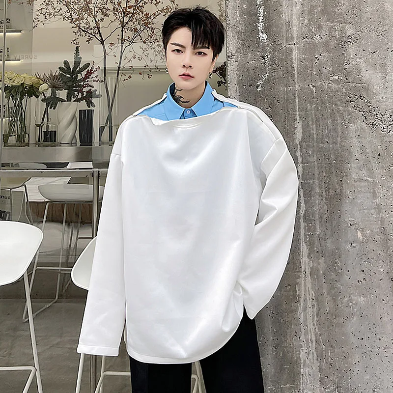 2022 Men Shirt Collar Splice Zipper Shoulder Pullover Sweatshirt Male Women Streetwear Fashion Hip Hop Loose Sweatshirt Couple
2022 Men Shirt Collar Splice Zipper Shoulder Pullover Sweatshirt Male Women Streetwear Fashion Hip Hop Loose Sweatshirt Couple