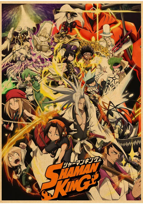 Hot Japanese Anime Shaman King Posters Retro Poster Metal prints For Living Room Home Bar Wall Art Decoration Modern Cafe Decor
Hot Japanese Anime Shaman King Posters Retro Poster Metal prints For Living Room Home Bar Wall Art Decoration Modern Cafe Decor