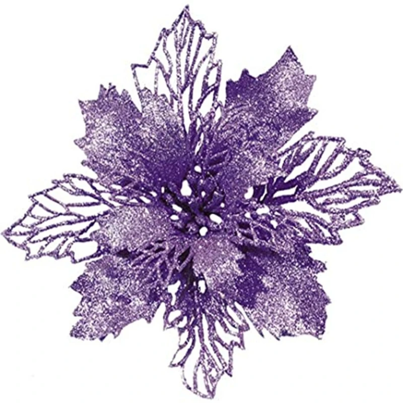 Poinsettia Flower Artificial Christmas Decorations Glitter Xmas Tree Ornaments DIY Decor for Wreath Weeding Home Party
Poinsettia Flower Artificial Christmas Decorations Glitter Xmas Tree Ornaments DIY Decor for Wreath Weeding Home Party