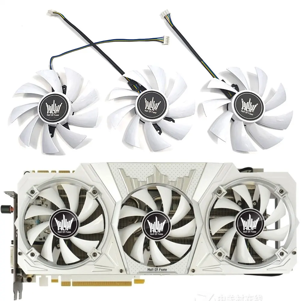 NEW 3PCS/1LOT 87MM GA92S2H GTX 1080 HOF GPU Fan,For GALAXY / KFA2 GTX 1080Ti 1080 1070Ti 1070 1060 HOF Graphics card cooling fan
NEW 3PCS/1LOT 87MM GA92S2H GTX 1080 HOF GPU Fan,For GALAXY / KFA2 GTX 1080Ti 1080 1070Ti 1070 1060 HOF Graphics card cooling fan