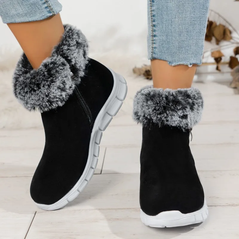 Snow Boots Women Fur Short Plush Ankle Chelsea Warm Casual Walking Shoes Winter 2024 New Designer Flats Platform Cotton Botas
Snow Boots Women Fur Short Plush Ankle Chelsea Warm Casual Walking Shoes Winter 2024 New Designer Flats Platform Cotton Botas