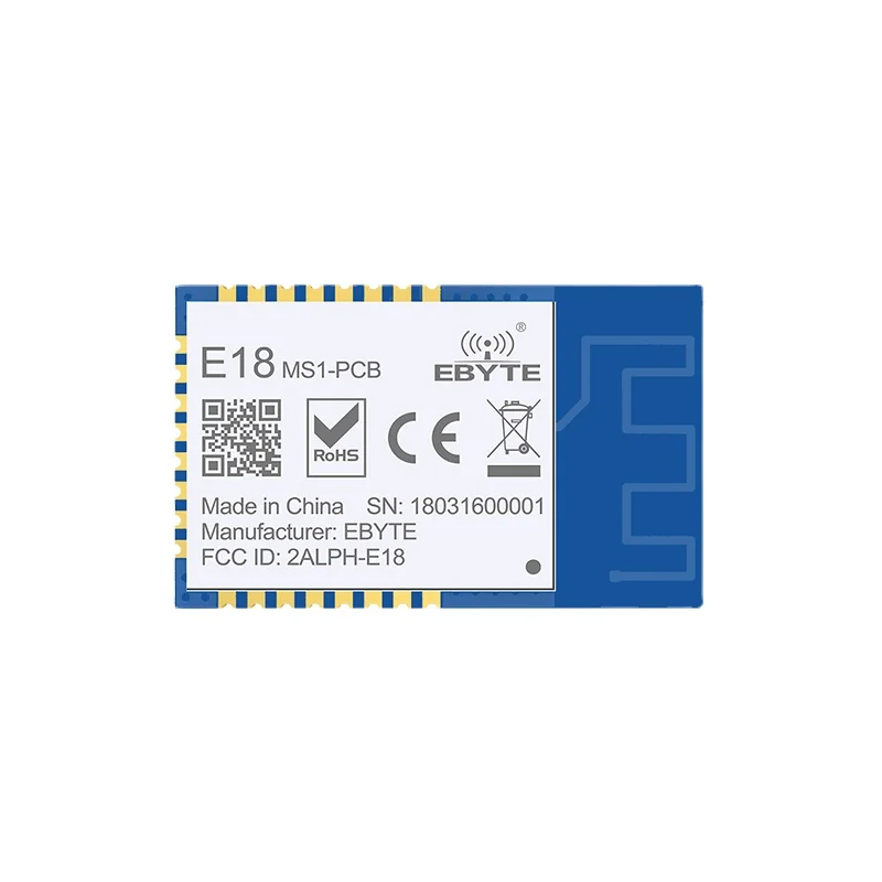 E18-MS1-PCB Zigbee IO CC2530 2,4 ГГц 2,5 МВт PCB антенна IoT uhf Mesh сетевой беспроводной трансивер передатчик приемник модуль
E18-MS1-PCB Zigbee IO CC2530 2,4 ГГц 2,5 МВт PCB антенна IoT uhf Mesh сетевой беспроводной трансивер передатчик приемник модуль