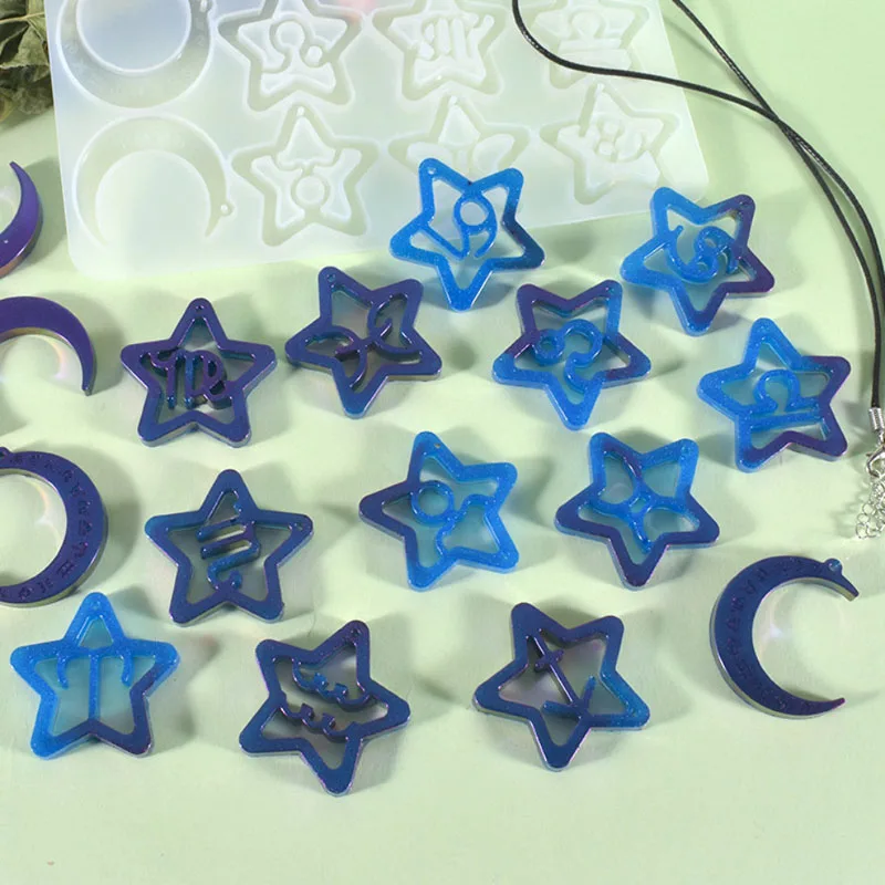 DIY Crystal эпоксидная смола, форма 12 созвездий ожерелье кулон ювелирные изделия силиконовая форма
DIY Crystal эпоксидная смола, форма 12 созвездий ожерелье кулон ювелирные изделия силиконовая форма