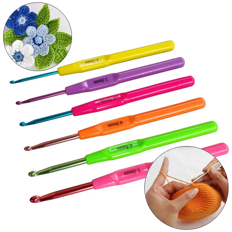 6pcs/set Crochet Hook 2.5-5.0mm Aluminum Crochet Needles With Colorful Soft Rubber Grip Cushioned Handles Weave Knitting Needles
6pcs/set Crochet Hook 2.5-5.0mm Aluminum Crochet Needles With Colorful Soft Rubber Grip Cushioned Handles Weave Knitting Needles