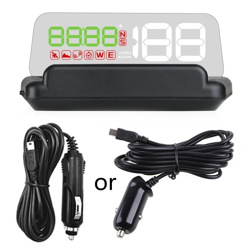 HUD High Definition GPS Speed Projector Speedometer Clear Font RPM Clock Fuel Consumption Portable Car Head Up Display
HUD High Definition GPS Speed Projector Speedometer Clear Font RPM Clock Fuel Consumption Portable Car Head Up Display
