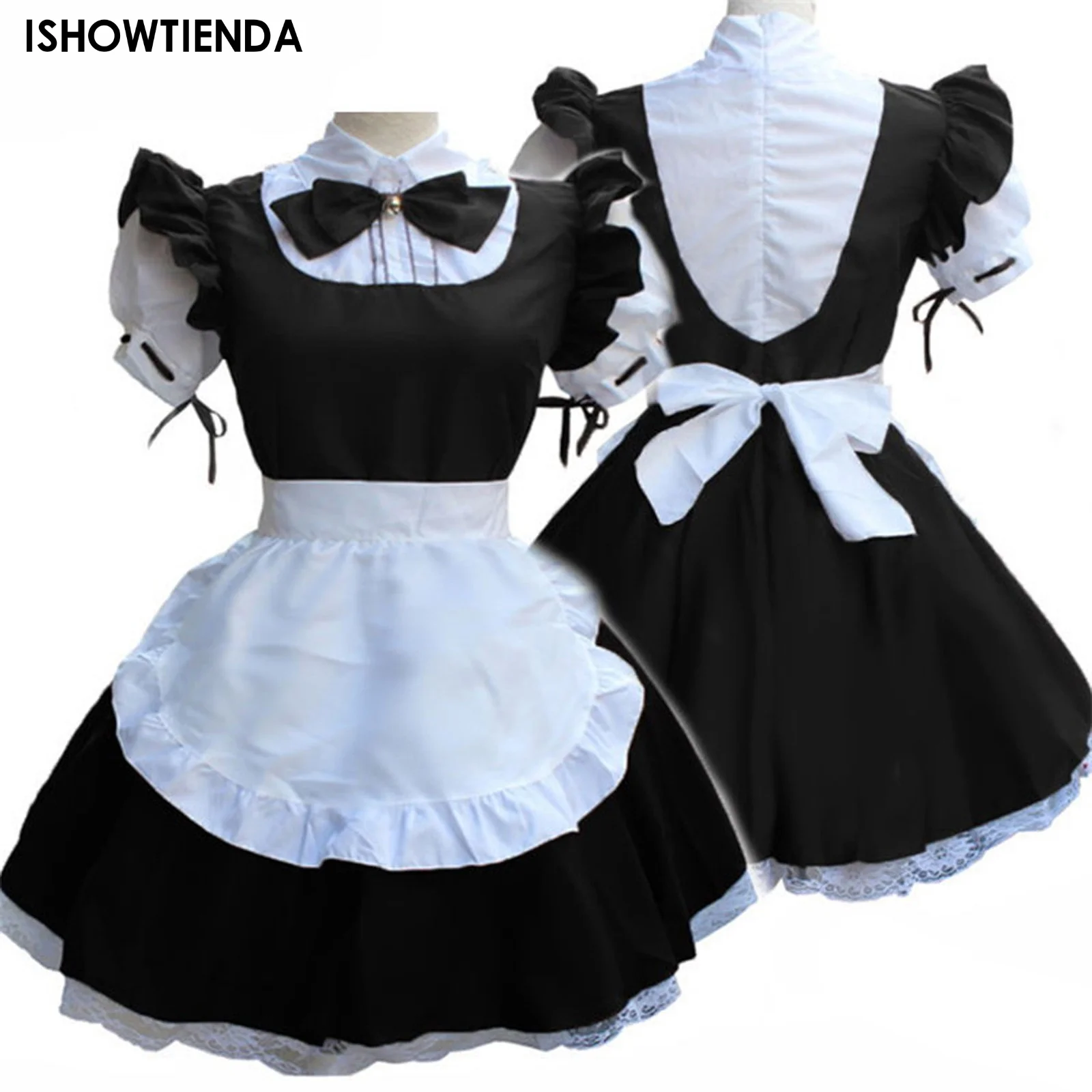 Sexy Kawaii Lingerie Maid Cosplay Costume Women Headwear French Apron Fake Collar Bowknot Dress Lolita Babydoll Robe Femme Stock
Sexy Kawaii Lingerie Maid Cosplay Costume Women Headwear French Apron Fake Collar Bowknot Dress Lolita Babydoll Robe Femme Stock
