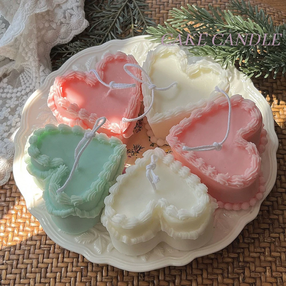 Heart-shaped Cake Candle Mold DIY Handmade Soap Gypsum Clay Resin Crafts Silicone Mould Home Decoration Ornaments 2022 New
Heart-shaped Cake Candle Mold DIY Handmade Soap Gypsum Clay Resin Crafts Silicone Mould Home Decoration Ornaments 2022 New
