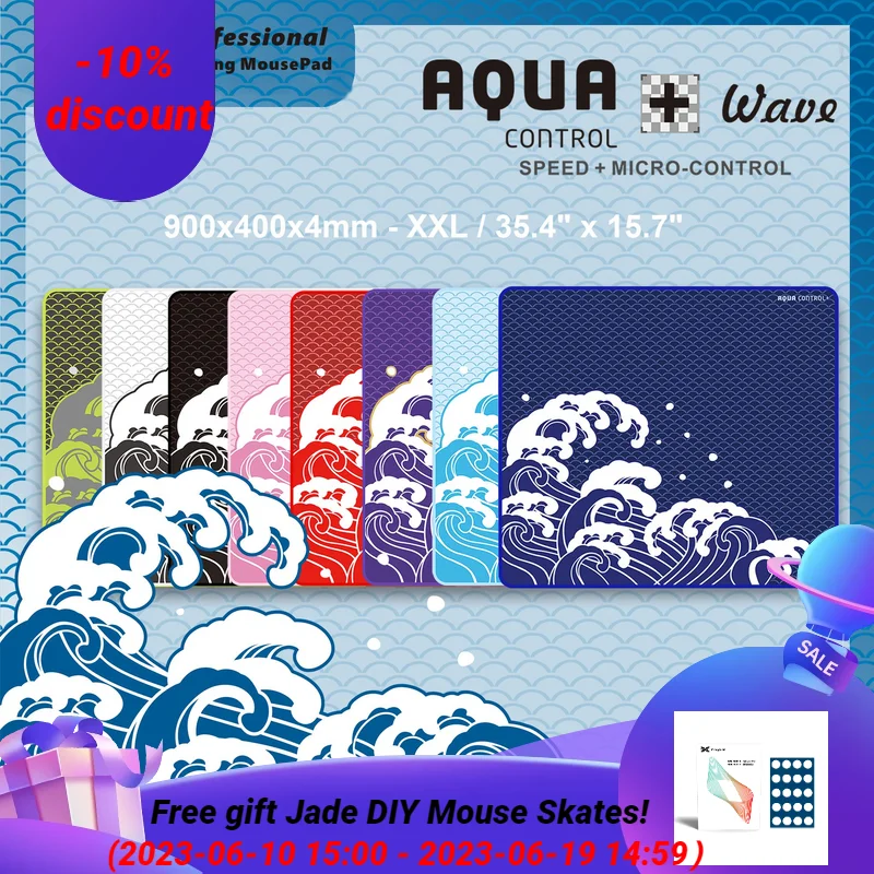 900x400x4 мм-XXL/35,4x15,7 дюйма X-raypad Aqua Control Plus игровые коврики для мыши-Wave Series
900x400x4 мм-XXL/35,4x15,7 дюйма X-raypad Aqua Control Plus игровые коврики для мыши-Wave Series