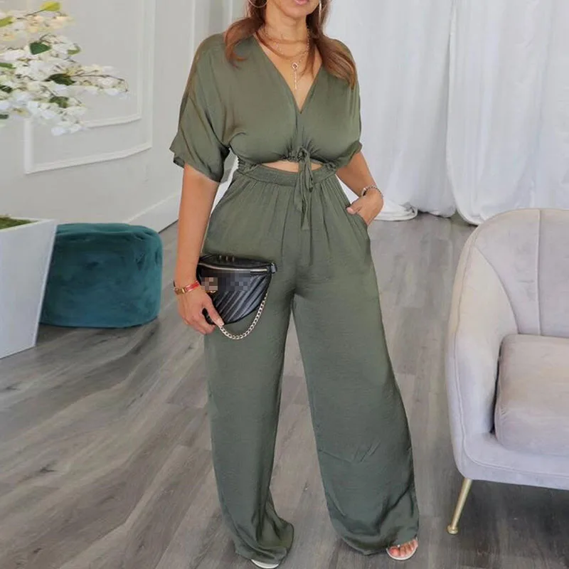 Women Fashion Hollow Out High Waist Rompers Elegant Ladies Solid Short Sleeve Overalls Autumn Street Sexy Casual Straps Jumpsuit
Women Fashion Hollow Out High Waist Rompers Elegant Ladies Solid Short Sleeve Overalls Autumn Street Sexy Casual Straps Jumpsuit