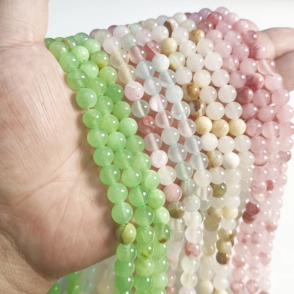 Natural Jades Gem Stone Bead 4-10mm Round Loose Spacer Beads for Handmade Jewelry Making DIY Bracelet Necklace Accessories 15'
Natural Jades Gem Stone Bead 4-10mm Round Loose Spacer Beads for Handmade Jewelry Making DIY Bracelet Necklace Accessories 15'