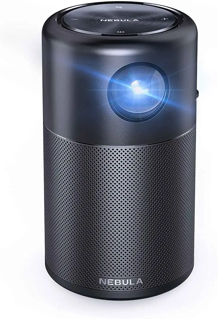 Capsule, Smart Wi-Fi Mini Projector, Black, 100 ANSI Lumen Portable Projector, 360 Speaker, Movie Projector, 100 Inch
Capsule, Smart Wi-Fi Mini Projector, Black, 100 ANSI Lumen Portable Projector, 360 Speaker, Movie Projector, 100 Inch