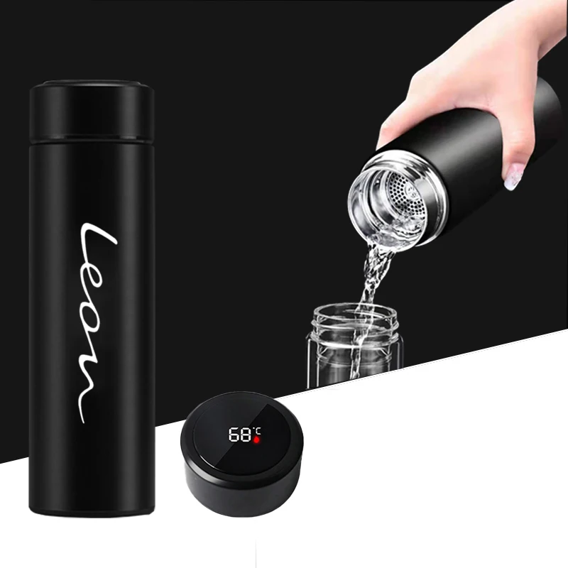 Intelligent Stainless Steel Thermos Temperature Water Bottle Vacuum Flasks Coffee Cup for Seat Leon 5f Fr Mk2 Mk3 TARRACO
Intelligent Stainless Steel Thermos Temperature Water Bottle Vacuum Flasks Coffee Cup for Seat Leon 5f Fr Mk2 Mk3 TARRACO
