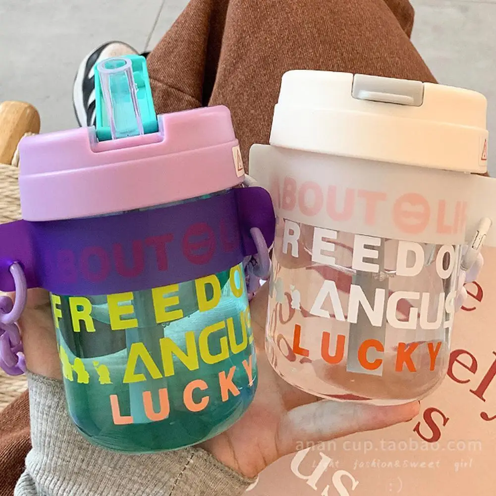 300ml Coffee Cup Plastic Water Cup With Straw Male Double Style Cup Simple And With Drinking Female Chain L4X0
300ml Coffee Cup Plastic Water Cup With Straw Male Double Style Cup Simple And With Drinking Female Chain L4X0