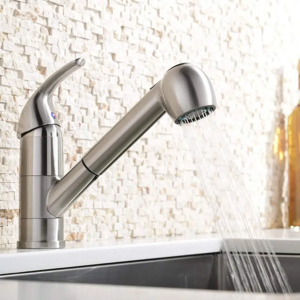 Brass Alloy Brushed Silver Pull Out Bathroom Kitchen Basin Faucet Cold Hot Spray Steam Multifunctional Mode 360 Degree Rotation
Brass Alloy Brushed Silver Pull Out Bathroom Kitchen Basin Faucet Cold Hot Spray Steam Multifunctional Mode 360 Degree Rotation