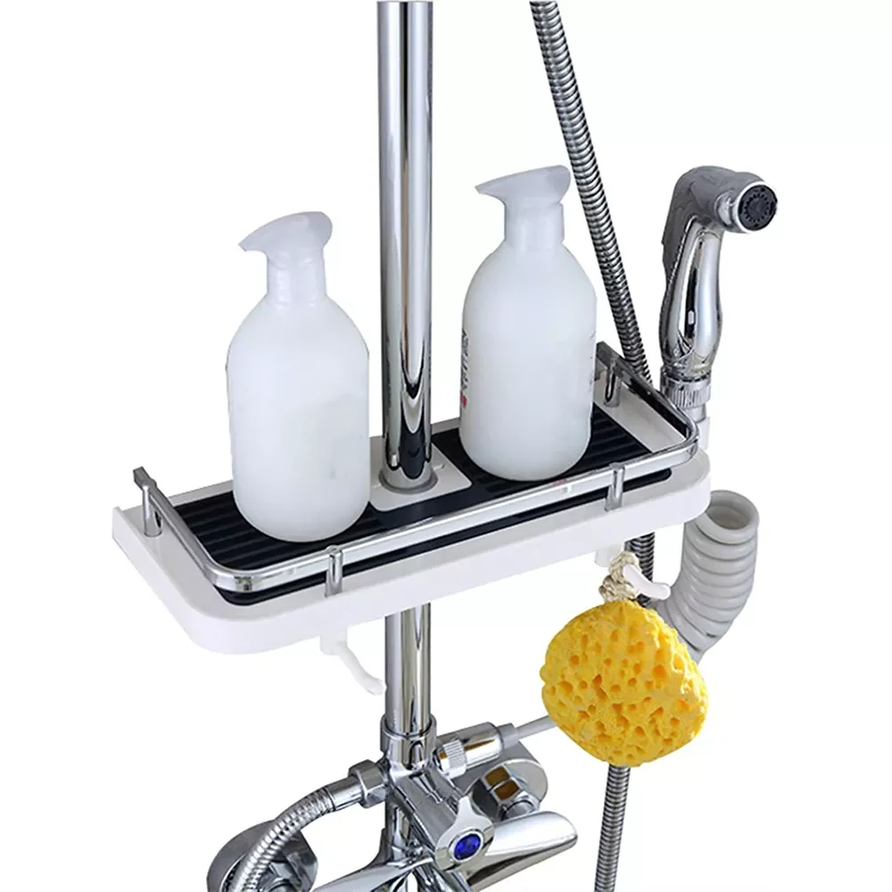 Bathroom Shower Storage Holder Rack Shampoo Tray Shower Head Holder Shower Pole Organizer Shelf Soap Storage Shelves
Bathroom Shower Storage Holder Rack Shampoo Tray Shower Head Holder Shower Pole Organizer Shelf Soap Storage Shelves