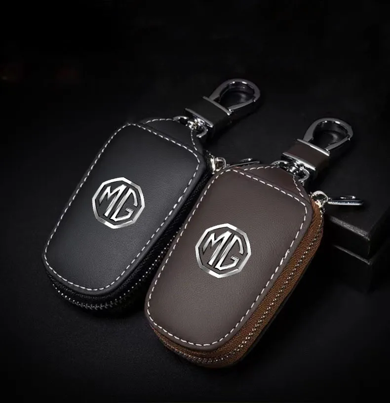Leather Car Key Protection Shell Bag Car Key Case Car Keychain For MG Morris Garage TF ZR ZS GS GT HS MG3 MG5 MG6 MG7 Auto
Leather Car Key Protection Shell Bag Car Key Case Car Keychain For MG Morris Garage TF ZR ZS GS GT HS MG3 MG5 MG6 MG7 Auto